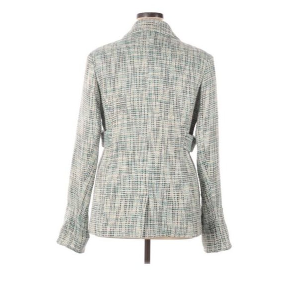 Kenzie Aqua/pink/yellow Tweed Floral Embroidered Coat/jacket 14 - Picture 2 of 7